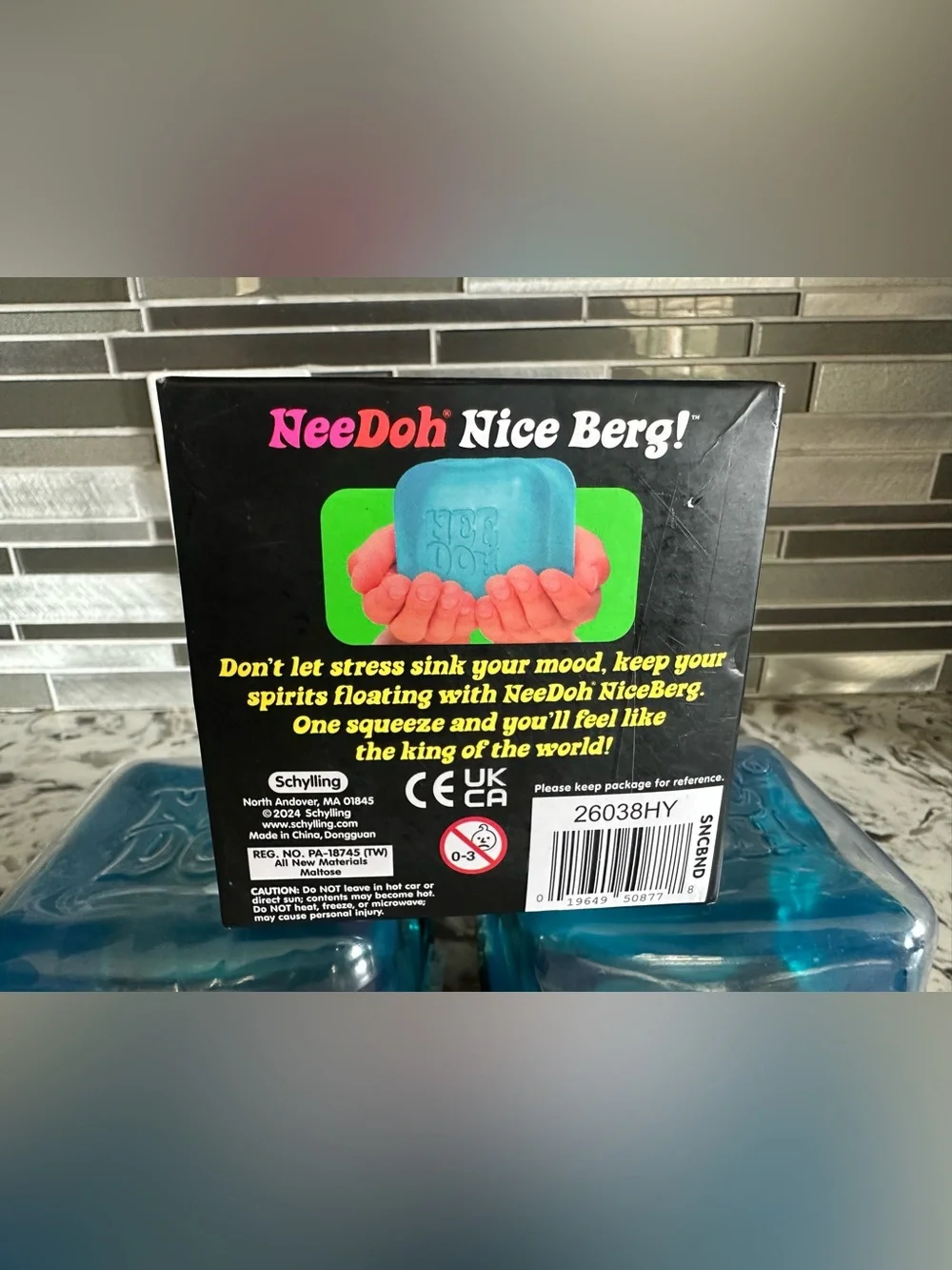 NeeDoh Nice Berg XL Giant Blue Cube
